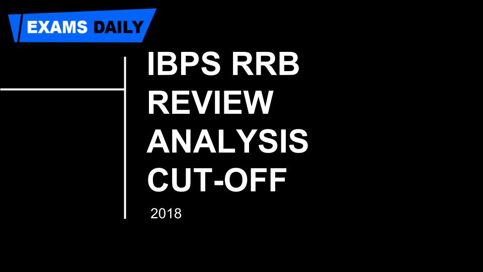RRB IBPS 2018 MAINS