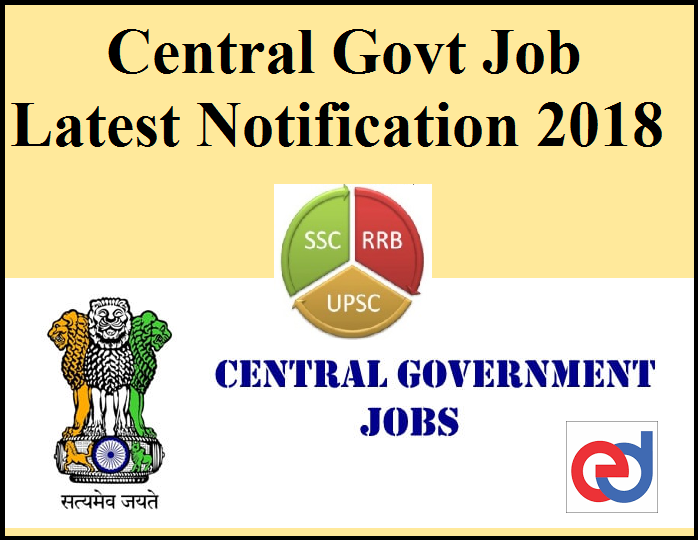Central government job notifications 2015
