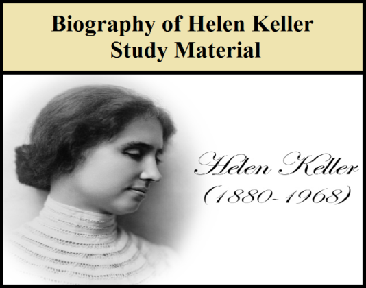 write the biography of helen keller