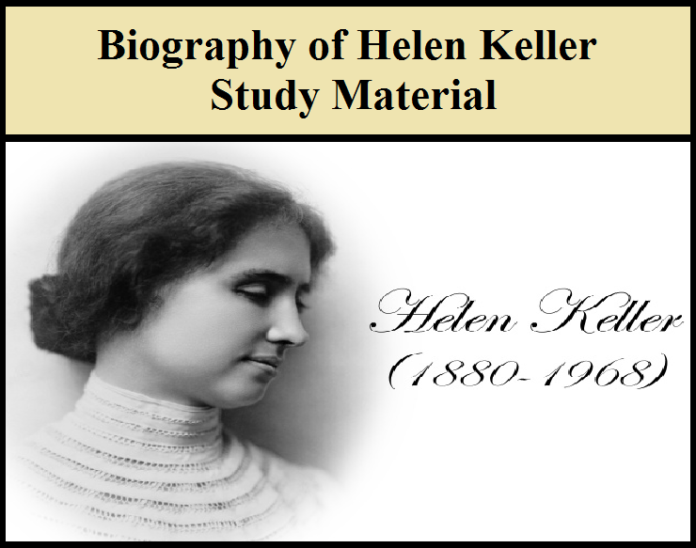 short biography of helen keller in english