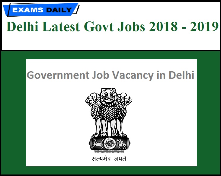 Jobs in government offices delhi