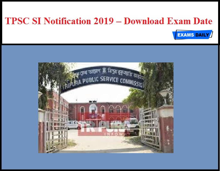 TPSC SI Notification 2019