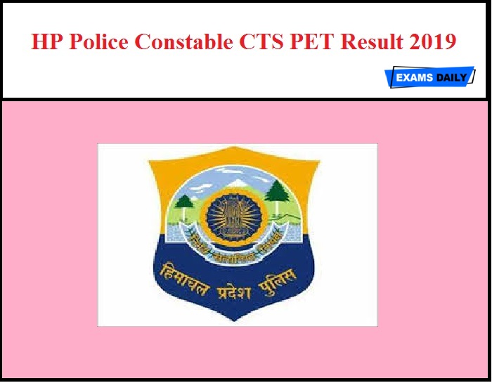 HP Police Constable CTS PET Result 2019