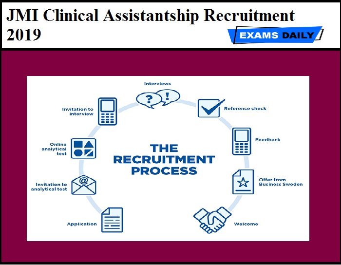 JMI Clinical Assistantship Recruitment 2019 Released
