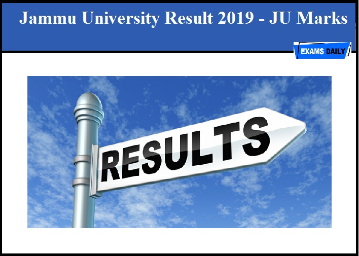 Jammu University Result 2019 OUT – Download JU BA, BBA & BCA Semester Marks
