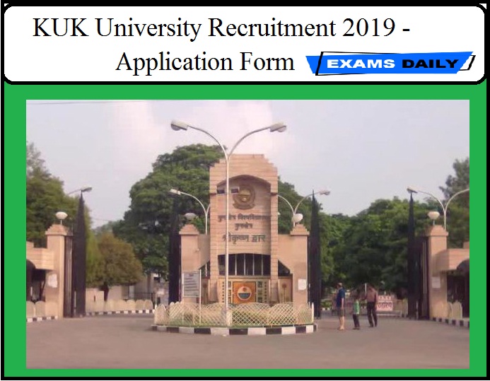 KUK University Director Recruitment 2019 - Application Form