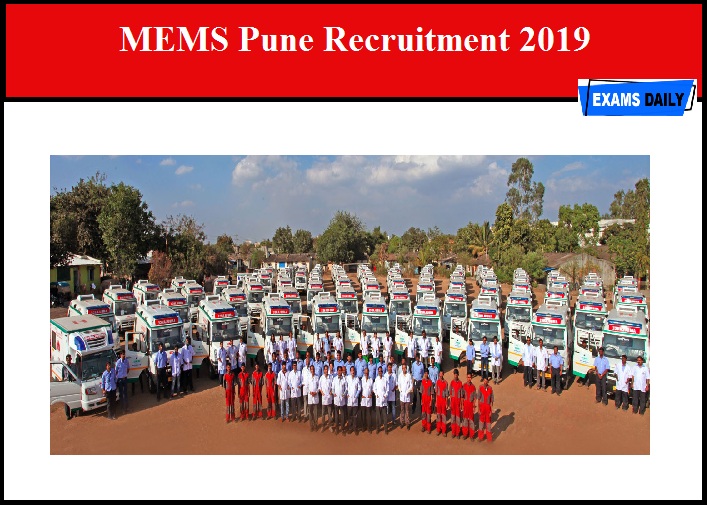 MEMS Pune Recruitment 2019