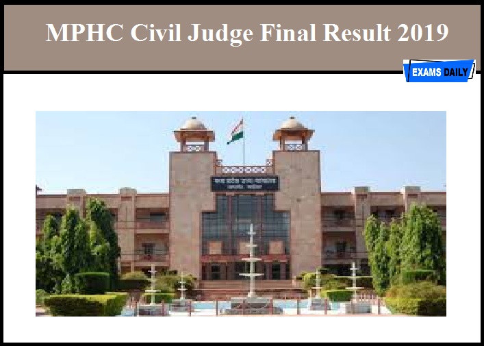 MPHC Civil Judge Final Result 2019