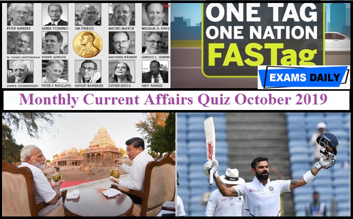 Monthly Quiz October Quiz 2019