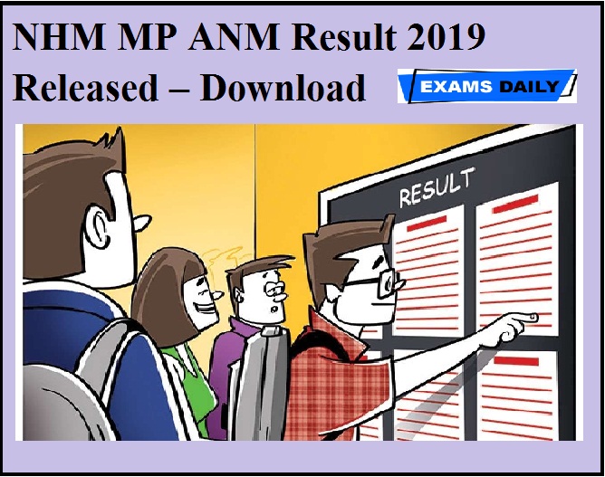 NHM MP ANM Result 2019 Released – Download