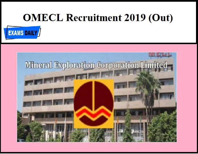 OMECL Recruitment 2019 (Out) – Manager Vacancy