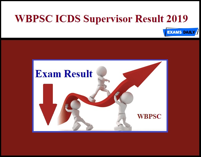 WBPSC ICDS Supervisor Result 2019