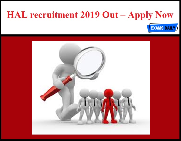 hal recruitment 2019 out apply online