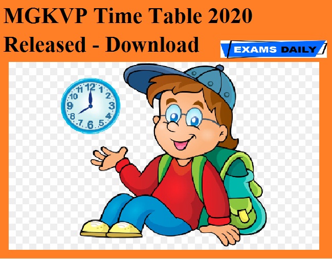 Mgkvp Time Table 2020 Released Download Exams Daily