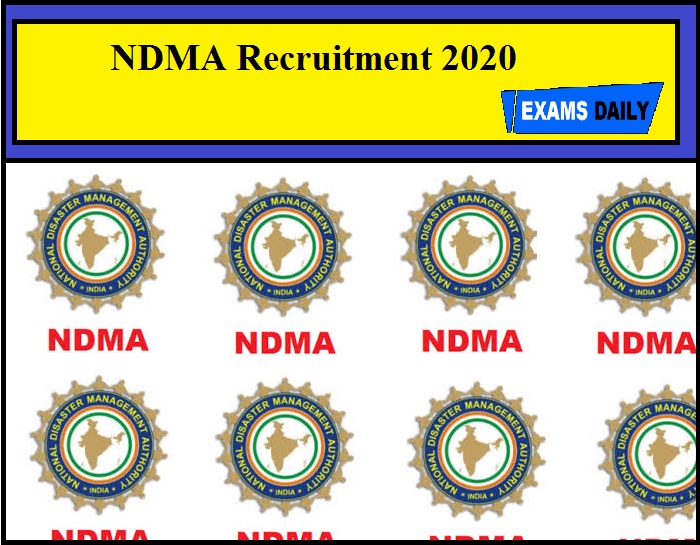NDMA Recruitment 2020 Out
