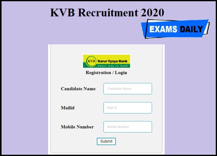 KVB Recruitment 2020 Out | Apply for MD and CEO Vacancy
