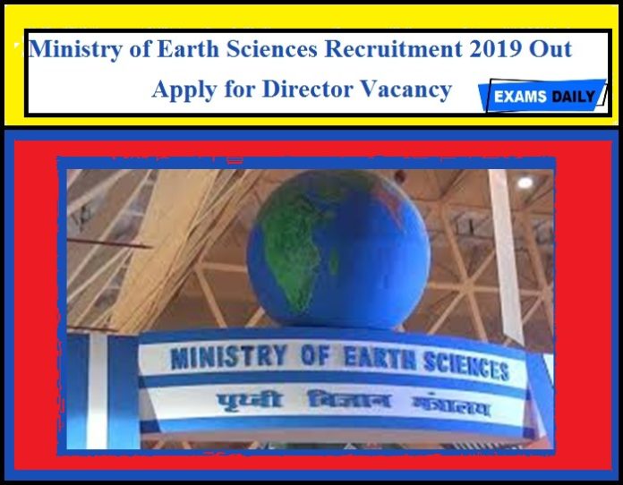 Ministry of earth sciences jobs