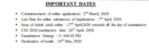 Assam CEE Notification 2020 OUT – Apply Here!!!