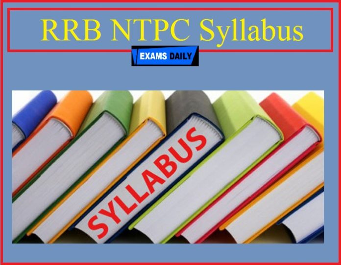 RRB NTPC Syllabus Download Study Material PDF Now 