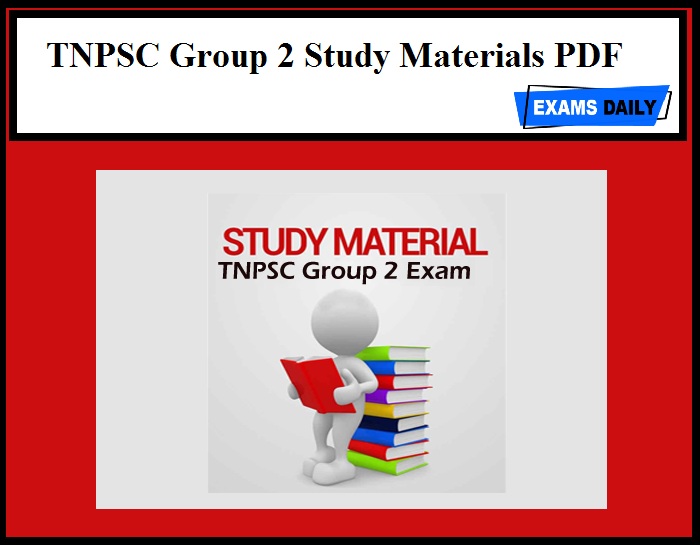 TNPSC Group 2 Study Materials PDF – Download Here