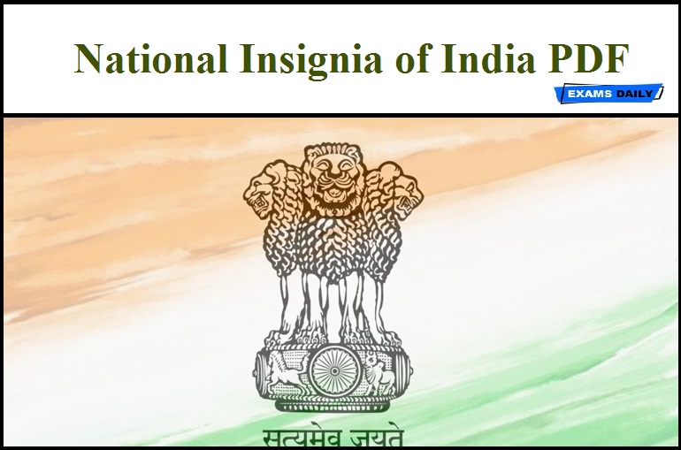 National Insignia of India PDF - GK Material