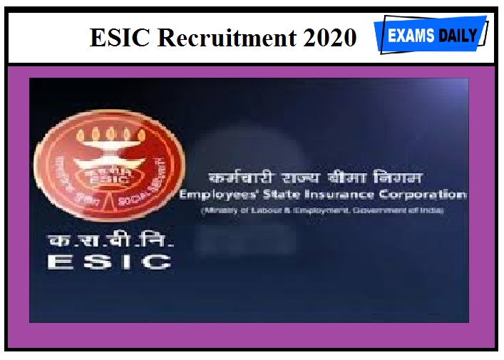 ESIC Recruitment 2020 Out –In Vacancy position For UDC !!!