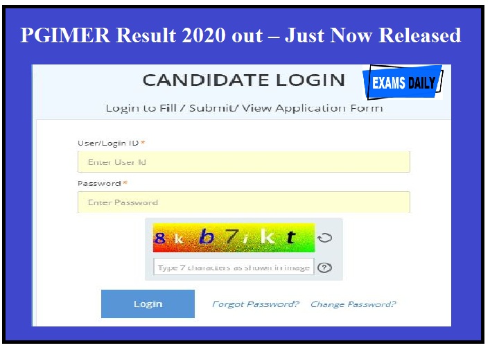 PGIMER Result 2020 out – Just Now Released || For MD & MS & MSC Counselling Allotment List!!