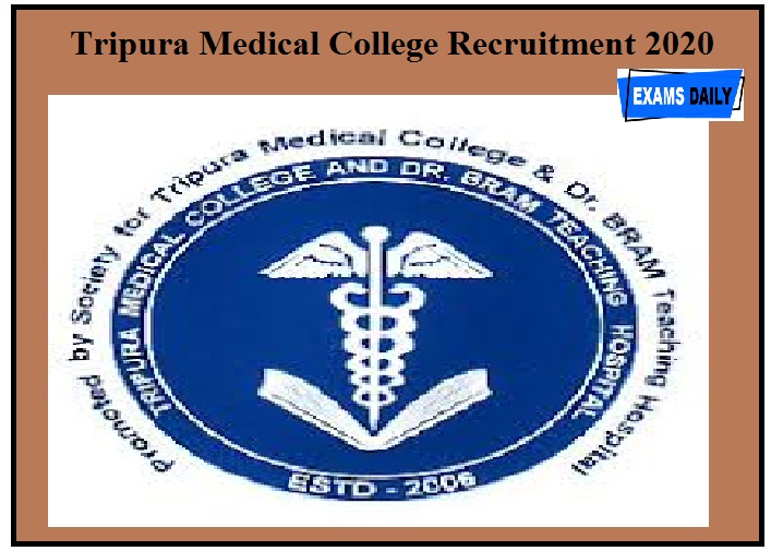 Tripura Medical College Recruitment 2020 Out – Last Chance To Apply Online Direct Link Here!!!Tripura Medical College Recruitment 2020 Out – Last Chance To Apply Online Direct Link Here!!!