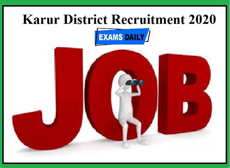 Job Vacancies In Karur District