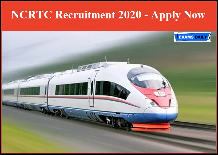 NCRTC Recruitment 2020 - Apply Now
