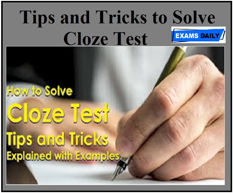 Tips and Tricks to Solve Cloze Test - Download PDF!!!