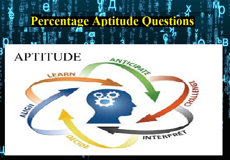 percentage Aptitude questions & answers pdf
