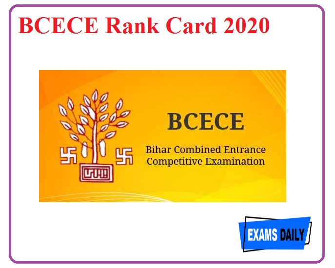 BCECE Rank Card 2020