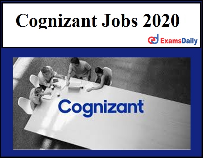 Cognizant Jobs 2020