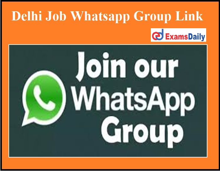 Delhi Job Whatsapp Group Link