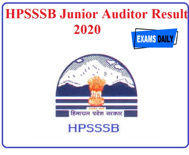 HPSSSB Junior Auditor Result 2020 out – Download HPSSC Selection List Here!!