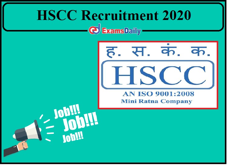 HSCC Recruitment 2020 Released- Apply for Managing Director Post!!!