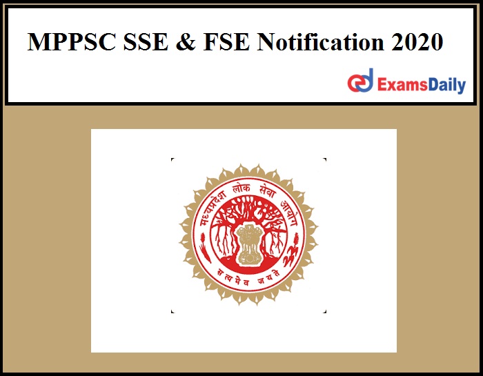 MPPSC SSE Notification 2020