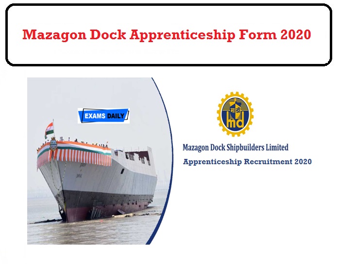 Mazagon Dock Apprenticeship Form 2020 OUT