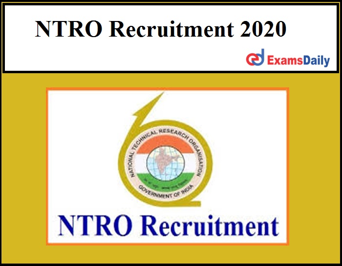 NTRO Recruitment 2020