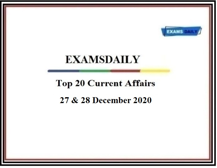 Top 20 CA of 27 & 28 december 2020
