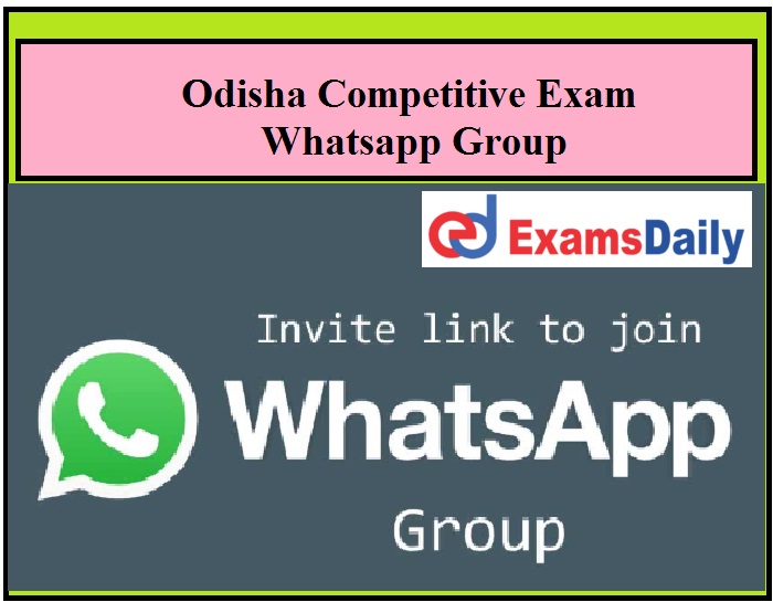 odisha competitive exam whatsapp group