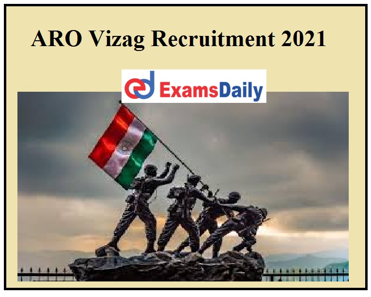 ARO Vizag Recruitment 2021 aro vizag recruitment 2021, soldier pharma vacancy