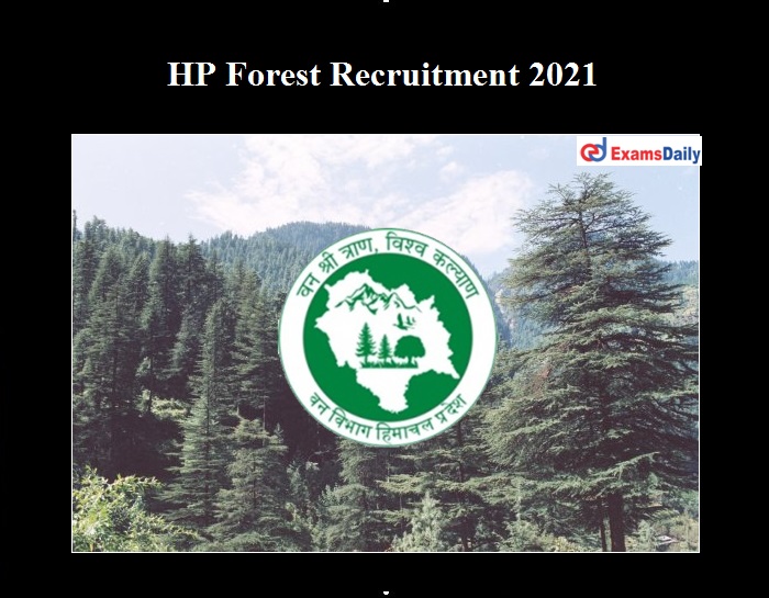 HP Forest Recruitment 2021 OUT