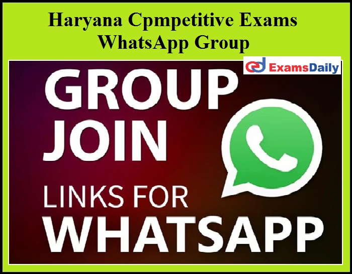 Haryana Competitive Exams Whatsapp Group