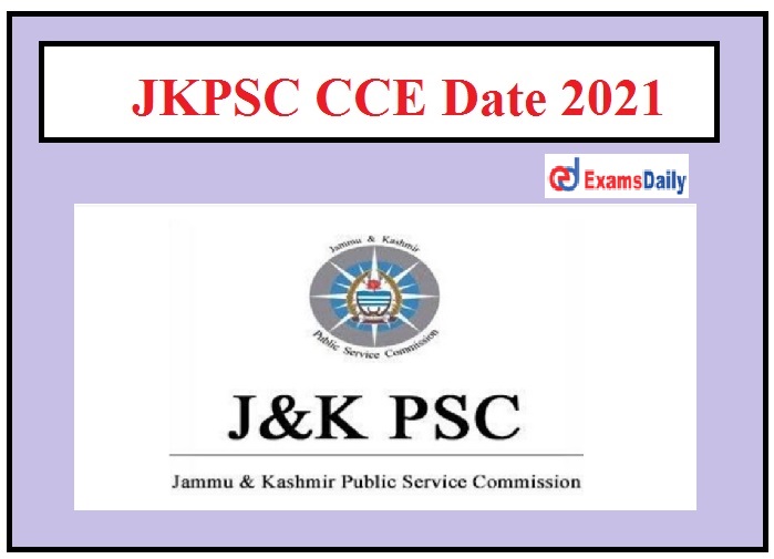 JKPSC CCE Date 2021 Out