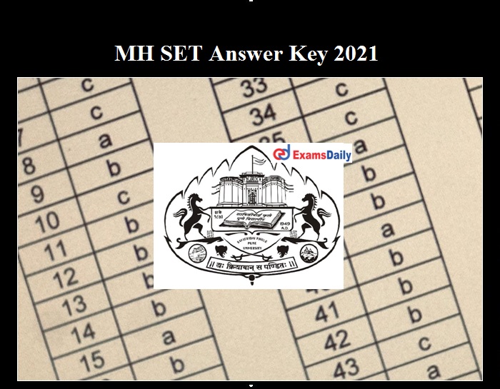 MH SET Answer key 2021