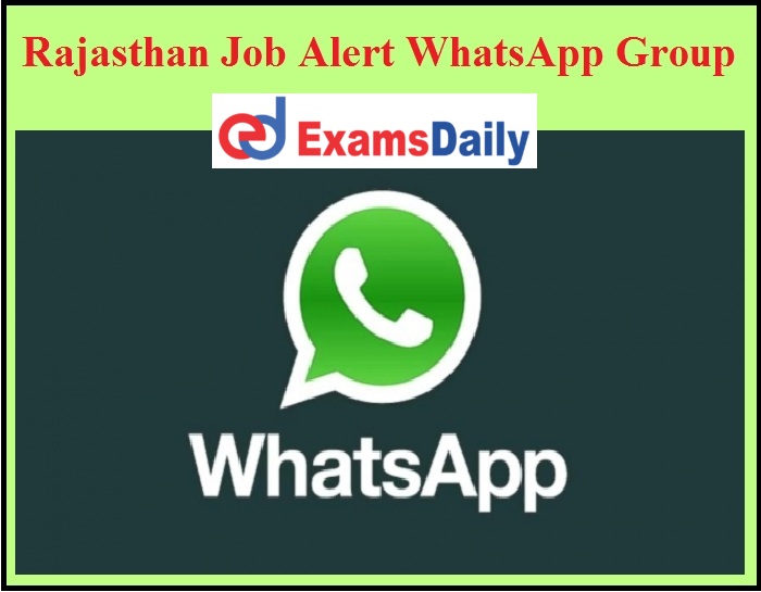 Rajsthan Job Alert WhatsApp Group