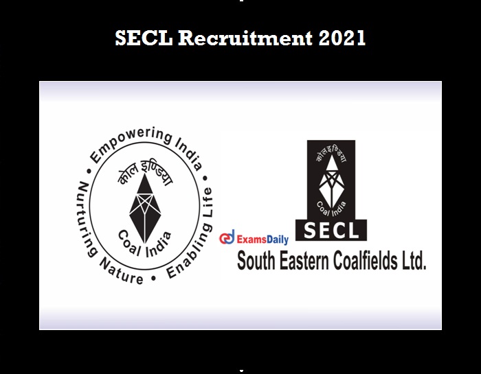 SECL Recruitment 2021 OUT