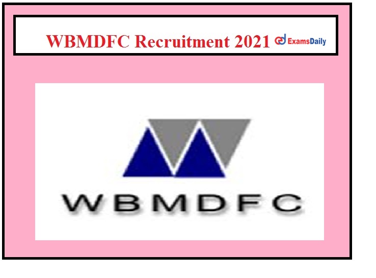 WBMDFC Recruitment 2021